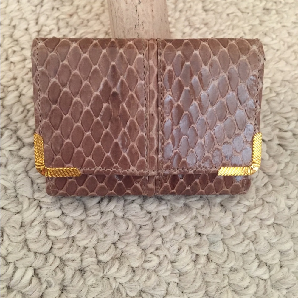 Judith Leiber snakeskin wallet bifold woman’s